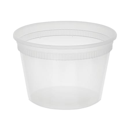 Pactiv Evergreen Newspring DELItainer Microwavable Container, 16 oz, 4.55 x 4.55 x 3.05, Natural, PK480, 480PK SD5016Y